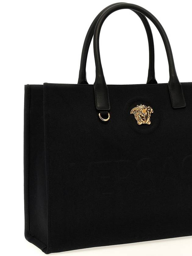 gold-plated Medusa canvas tote bag black - VERSACE - BALAAN 4