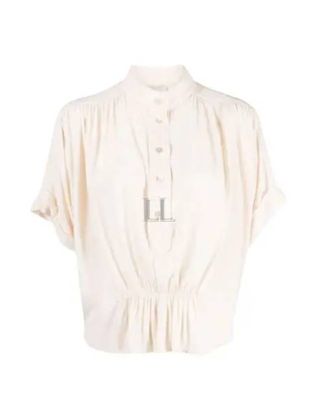 Azalea Short Sleeve Blouse Ecru - ISABEL MARANT - BALAAN 2