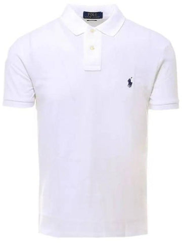 Men's Embroidered Logo PK Shirt White - POLO RALPH LAUREN - BALAAN 1