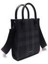 Denny Check Print Tote Bag Grey - BURBERRY - BALAAN 4