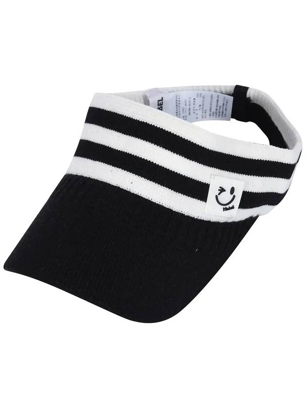 Color combination knit sun visor MX3MA510WHT - P_LABEL - BALAAN 10