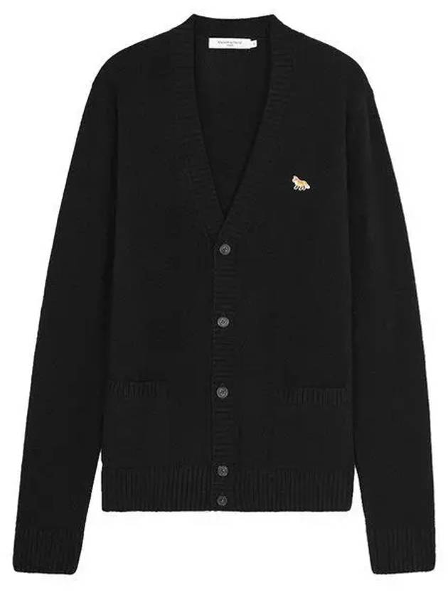 Baby Fox Patch Cosy Cardigan Black - MAISON KITSUNE - BALAAN 2