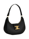 Ava Triomphe Smooth Calfskin Shoulder Bag Black - CELINE - BALAAN 3