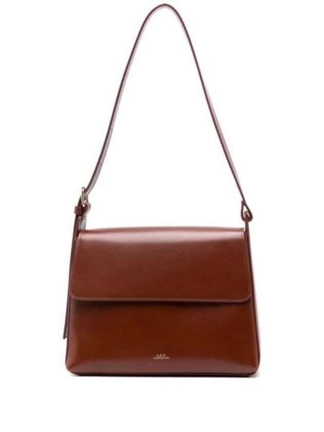 Virginie Flap Shoulder Bag Nut Brown - A.P.C. - BALAAN 1