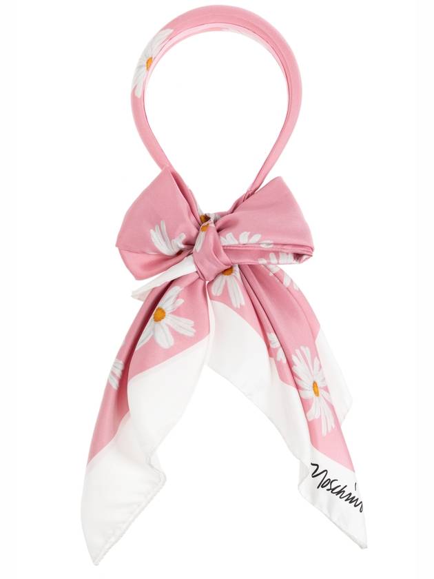 Moschino Headband With Scarf, Women's, Pink - MOSCHINO - BALAAN 4