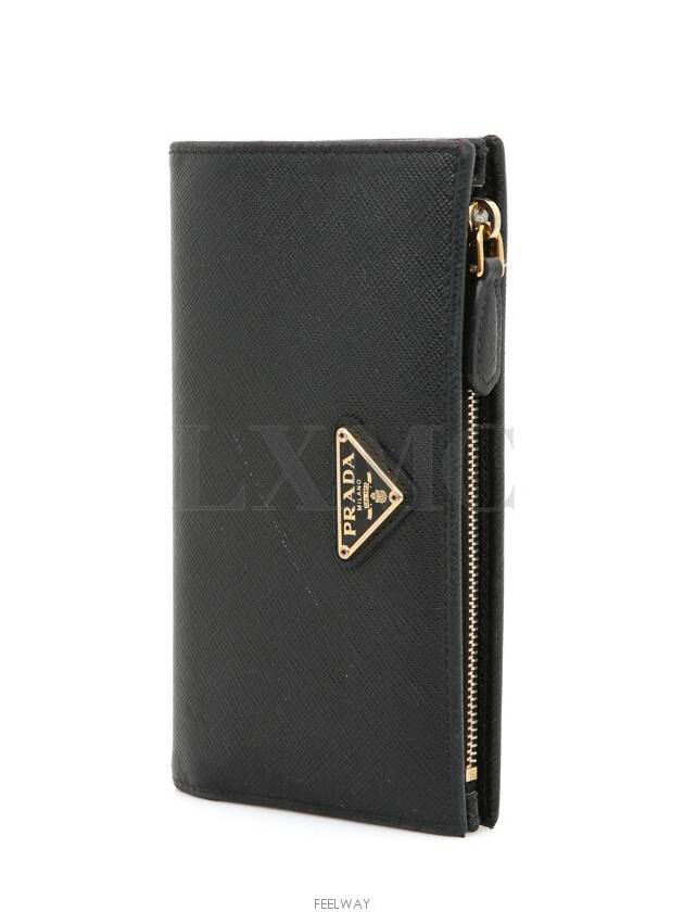 Saffiano Triangle Zipper Medium Wallet 1ML009 - PRADA - BALAAN 2