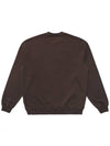 Health SeekersGolfers Crew Neck Sweatshirt BROWN M3313LFS03BRN - MALBON GOLF - BALAAN 3