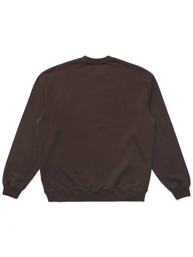 Health SeekersGolfers Crew Neck Sweatshirt BROWN M3313LFS03BRN - MALBON GOLF - BALAAN 3