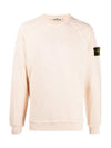 Wappen Patch Round Sweatshirt Ivory Pink - STONE ISLAND - BALAAN 3