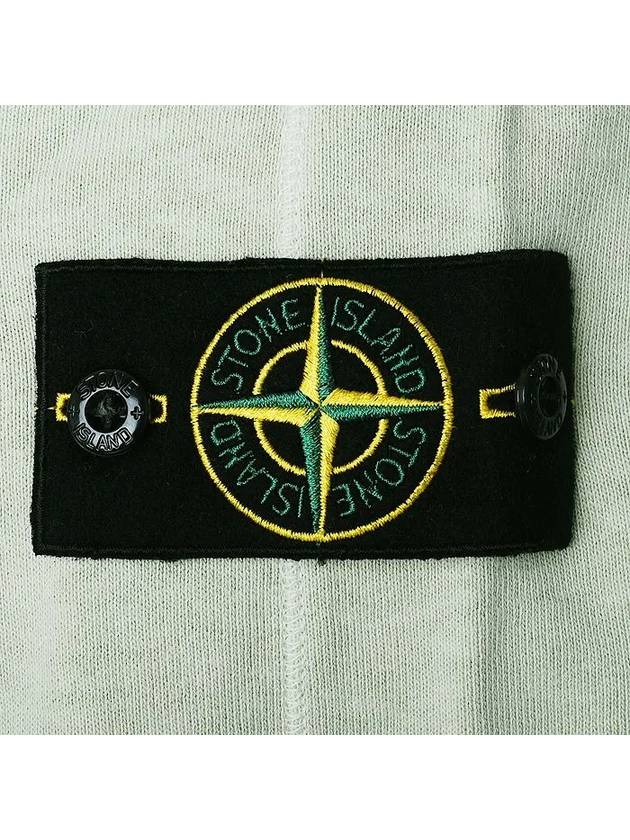 Logo Patch Crew Neck Sweatshirt Pistacchio - STONE ISLAND - BALAAN 5