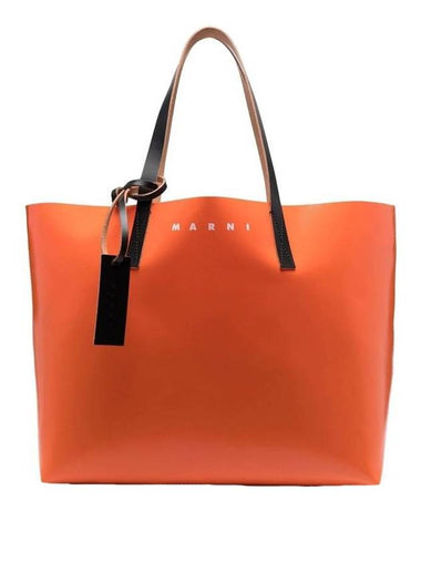 Tribeca PVC Tote Bag Orange - MARNI - BALAAN 1