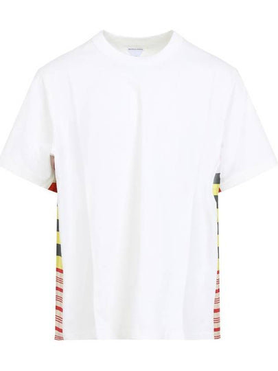 Side Detail Short Sleeve T-Shirt White - BOTTEGA VENETA - BALAAN 2