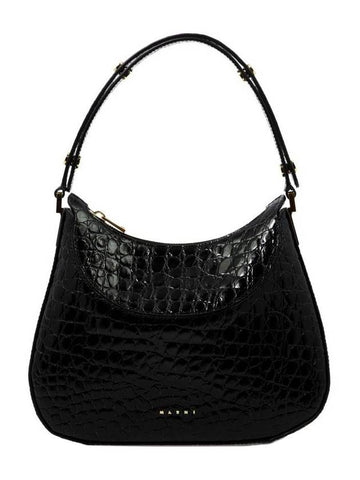 embossed hobo shoulder bag - MARNI - BALAAN 1