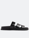 Chypre Calfskin Sandals Black - HERMES - BALAAN 3