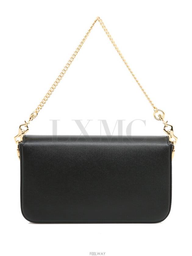 Horsebit 1955 Mini Bag Chain 752002 Black Gold Flap Shoulder - GUCCI - BALAAN 5