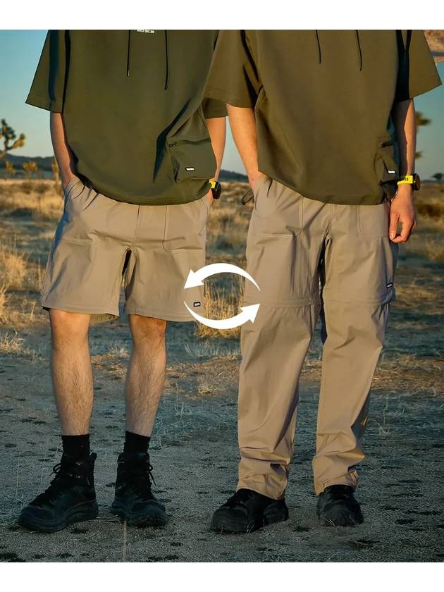 Gofcore Hiking Detachable TwoWay Pants Beige FPT352 - FLUKE - BALAAN 3