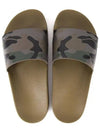 Men's Camouflage Slippers Khaki - VALENTINO - BALAAN 5