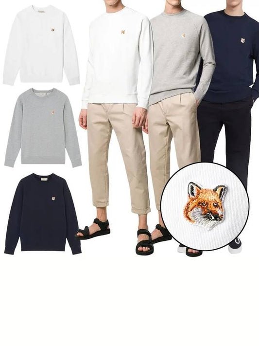 22SS Fox Head Sweatshirt AM00303KM0001 - MAISON KITSUNE - BALAAN 1