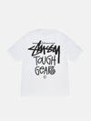 Tough Gear Short Sleeve T-Shirt White - STUSSY - BALAAN 4