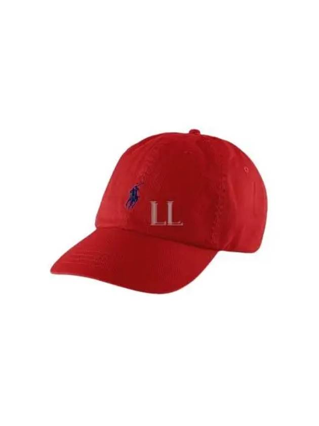 Pony Logo Cotton Terry Ball Cap Red - POLO RALPH LAUREN - BALAAN 2