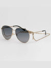 Eyewear Double Bridge Aviator Sunglasses Gold - GUCCI - BALAAN 5