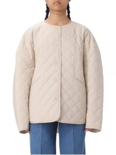 Tot me quilted crewneck jacket - TOTEME - BALAAN 2