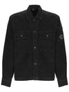 Corduroy Button Utility Shirt Jacket Black - CP COMPANY - BALAAN 2