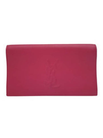 Women s Mouth 361120 Bel de Jour Hot Pink Clutch Bag - SAINT LAURENT - BALAAN 1