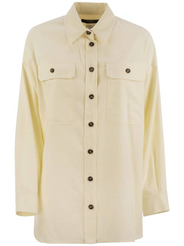 ROLF - Over shirt in cotton flannel - WEEKEND MAX MARA - BALAAN 1