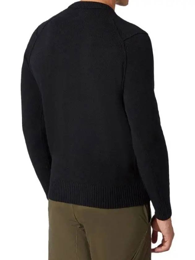 Lens Wappen Wool Knit Top Black - CP COMPANY - BALAAN 3