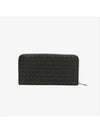 Intrecciato Zipper Long Wallet Black - BOTTEGA VENETA - BALAAN 3