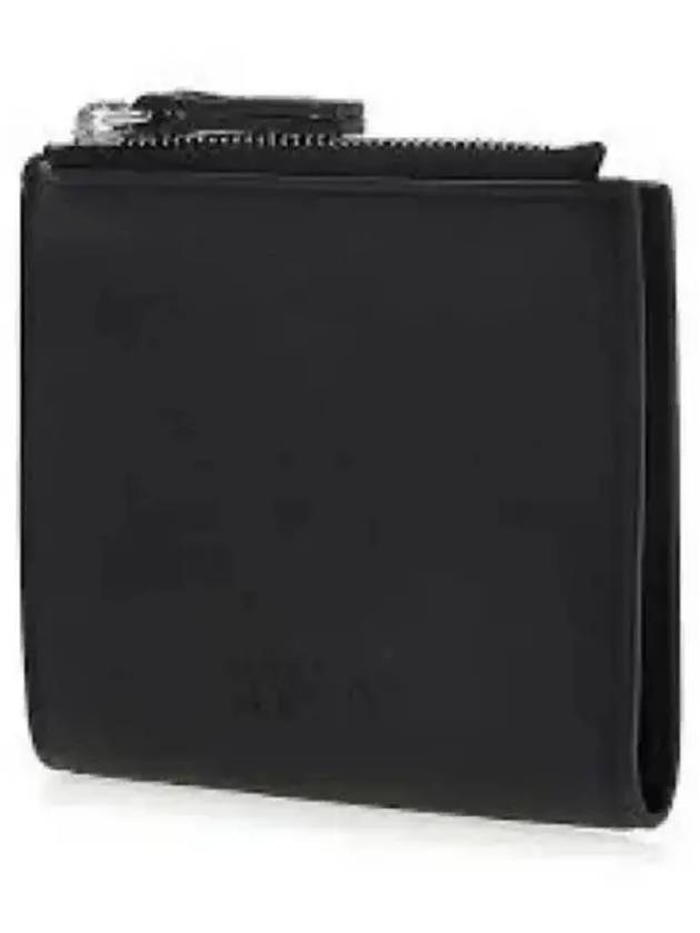 MM6 Margiela Logo Zip Around Half Wallet Black XSA5UI0001P4812T8013 - MAISON MARGIELA - BALAAN 1