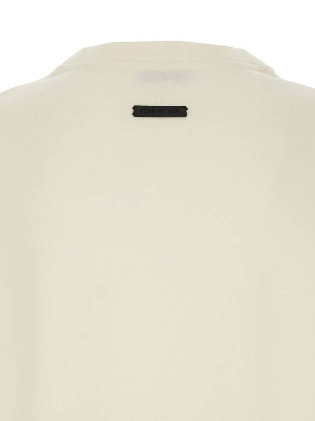 Beige T-Shirt With Patch Logo On The Back In Cotton Man - FEAR OF GOD - BALAAN 3