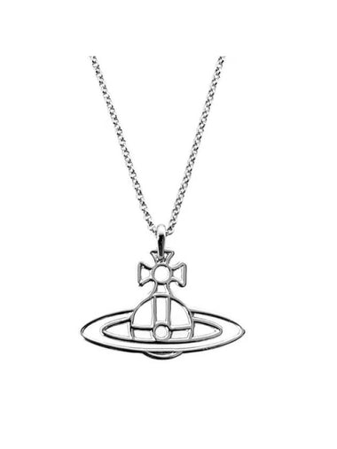 Thin Lines Flat ORB Necklace Silver - VIVIENNE WESTWOOD - BALAAN 1