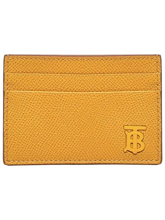 TB Grainy Leather Card Wallet Marigold - BURBERRY - BALAAN 3