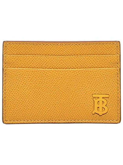 TB Grainy Leather Card Wallet Marigold - BURBERRY - BALAAN 2