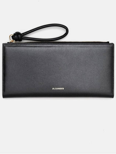 Giro Leather Medium Wallet Black - JIL SANDER - BALAAN 2