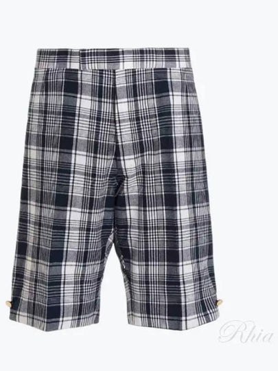 Check Pattern Shorts Black - THOM BROWNE - BALAAN 2