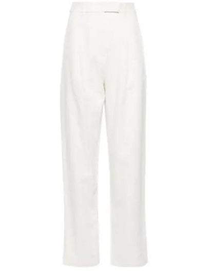 Women's High-Waist Tailored Straight Pants White - SELF PORTRAIT - BALAAN 2