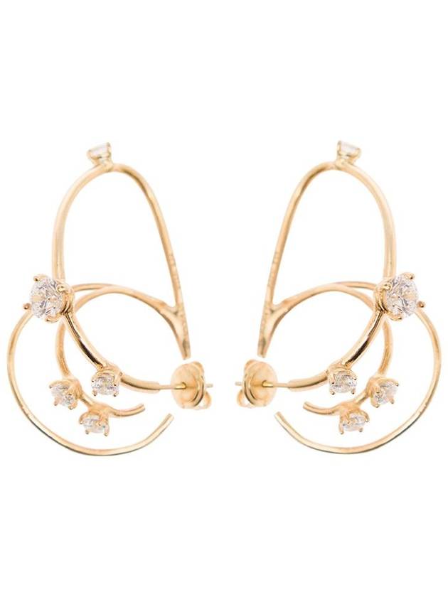 'Constellation' Gold-Colored Multi Hoops Earrings In Sterling Silver Woman - PANCONESI - BALAAN 1