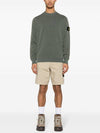 Logo Patch Crew Neck Sweatshirt Musk - STONE ISLAND - BALAAN 3