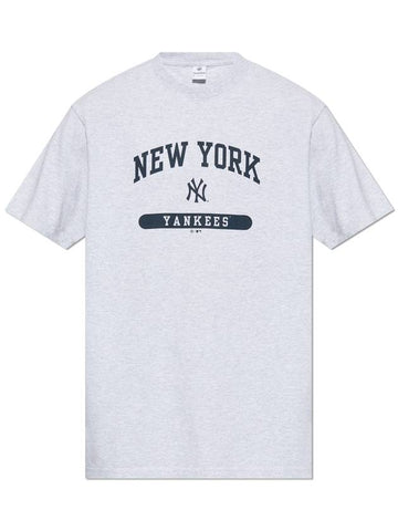 Sporty & Rich T-shirt From The 47 & The New York Yankees Collection, Unisex, Grey - SPORTY & RICH - BALAAN 1