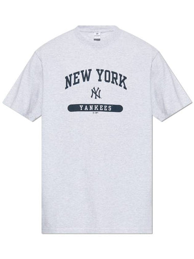 Sporty & Rich T-shirt From The 47 & The New York Yankees Collection, Unisex, Grey - SPORTY & RICH - BALAAN 1