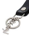 Monogram Leather Key Holder Black Silver - SAINT LAURENT - BALAAN 4