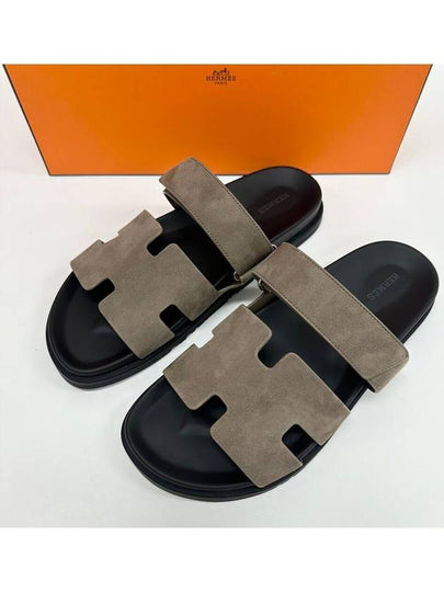 Chypre Men s Sandals Slippers Suede - HERMES - BALAAN 2