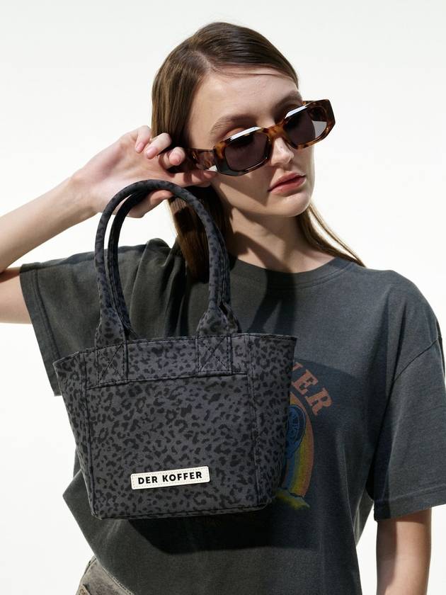 SHOPPER LEOPARD CHARCOAL MINI - DER KOFFER - BALAAN 3