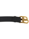 BB Logo Leather Belt Black - BALENCIAGA - BALAAN 5