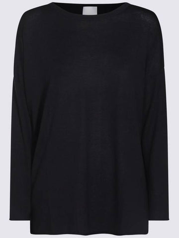 Allude Black Wool Knitwear - ALLUDE - BALAAN 1