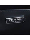 Embossed Triangle Logo Small Tote Bag Black - PRADA - BALAAN 8