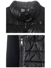 Women's Logo Cotton Mix Goose Down Padded Jacket Black - MONCLER - BALAAN.